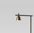 Black Matte and Golden Glossy Cup Lighto P Floor Lamp by Jaime Hayon for Parachilna For Sale - Image 6 of 11