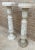 Italian Empire Carved Carrara Marble Pedestal Tables, 1890s, Set of 2 For Sale - Image 4 of 12