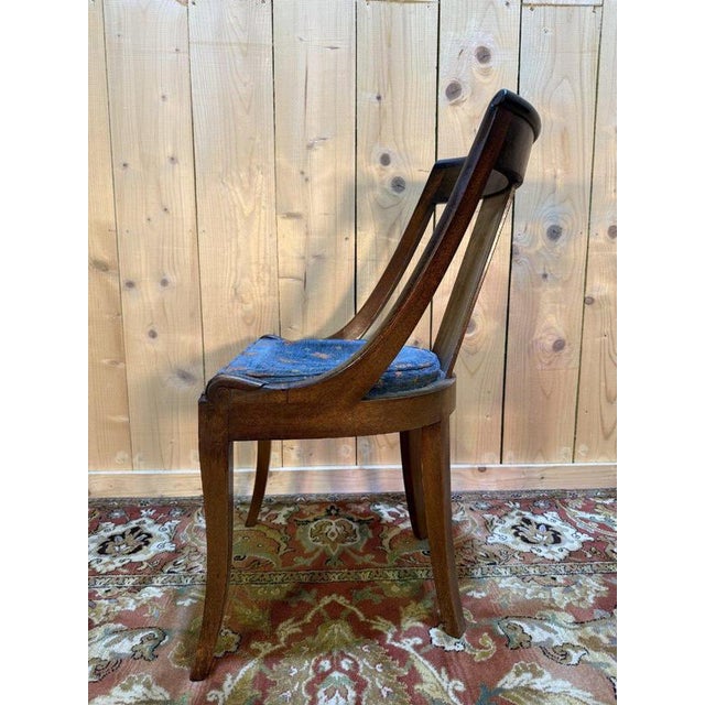 Wood Empire Mahogany Gondola Chairs, Set of 4 For Sale - Image 7 of 10