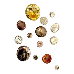 Mercury Drops (Multi) Blown Glass Fine Art Installation by Seth Fairweather, 14 Pieces