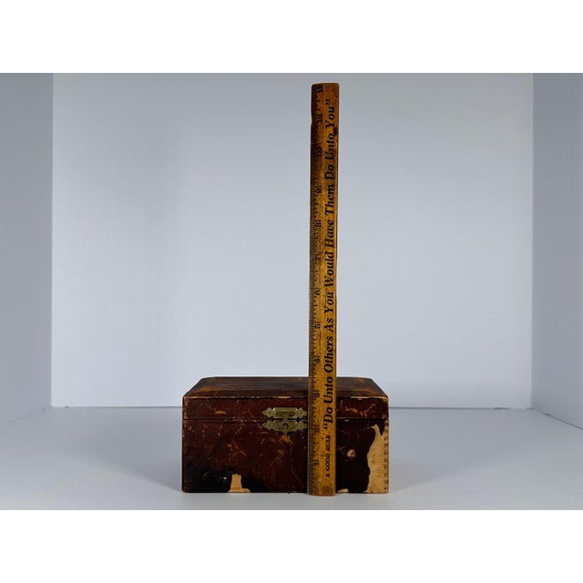 Antique Dennison's Jewelry Cleaning Kit: Dovetail Leather Box For Sale - Image 9 of 10