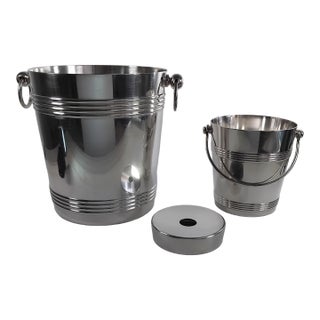 1950s Christofle "Biarritz" Model Ice Bucket and Champagne Cooler For Sale