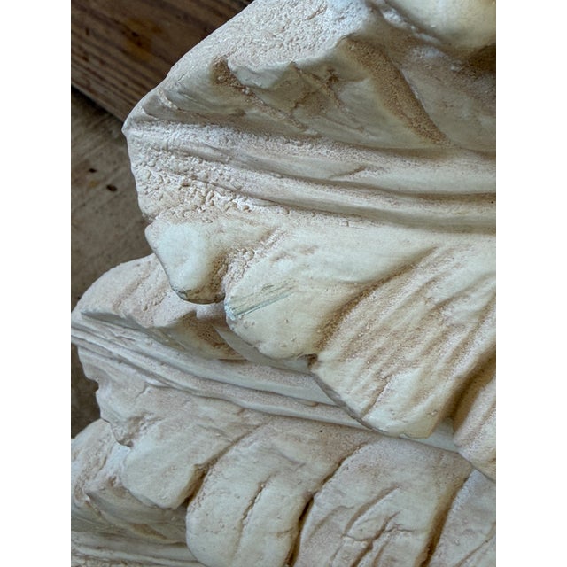 Vintage Monumental Sculptural Regency Palm Frond Faux Bamboo Wall Mirror For Sale - Image 11 of 12