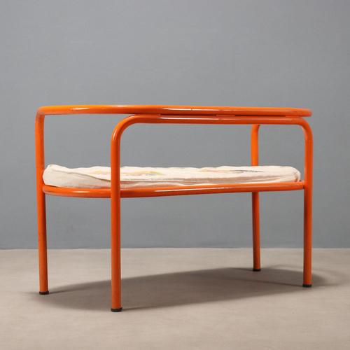 Orange Locus Solus Sofa attributed to Gae Aulenti for Poltronova For Sale - Image 8 of 10