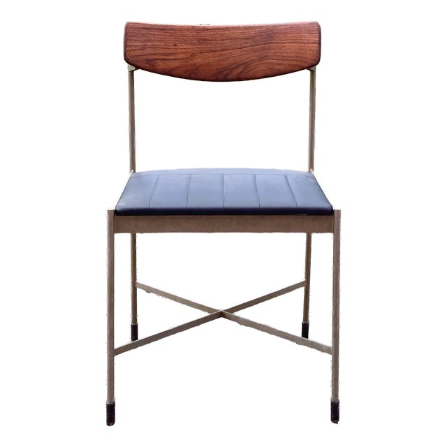 Modernist Industrial Teak Chair from Thereca, 1960s For Sale