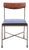Modernist Industrial Teak Chair from Thereca, 1960s For Sale