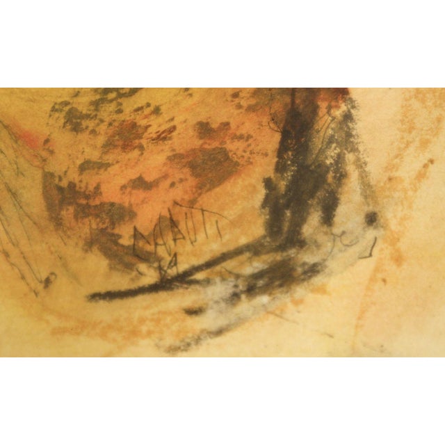 Brown Abstract Expressionism Painting | Signed Nicholas Caputi (1969) For Sale - Image 8 of 8