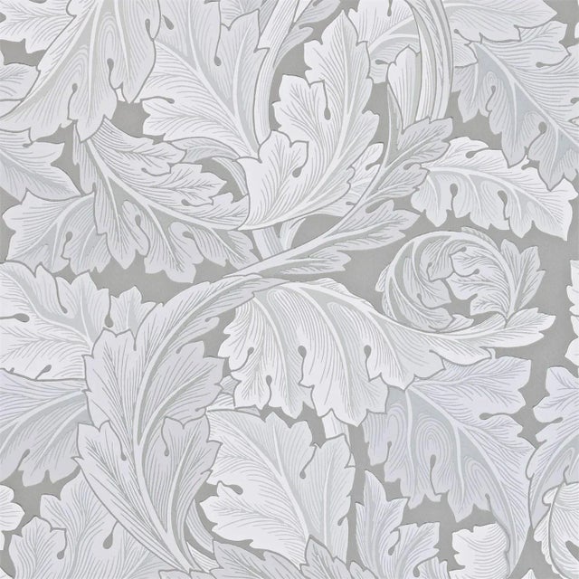 Morris & Co Acanthus Wallpaper in Marble - a Sample For Sale