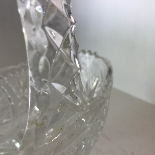 Crystal Footed Basket For Sale - Image 12 of 13