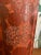 1960’s Salmon and Gold Chrysanthemum Chinoiserie Vase by Norleans For Sale - Image 4 of 8