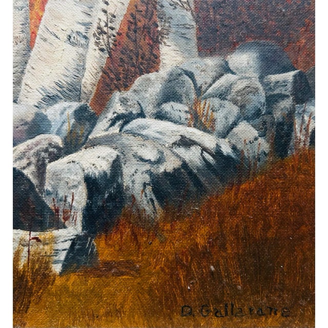 1966 Vintage Original Oil Painting Landscape of Mt. Chocorua New Hampshire For Sale In Philadelphia - Image 6 of 9