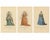 European School, Venetian Noblewomen in Renaissance Dress Hand-Colored Costume Prints, 1749, Paper, Set of 3 For Sale - Image 10 of 10