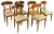 Biedermeier Nutwood Shovel Dining Chairs, 19th Century, Set of 6 For Sale