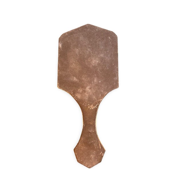 Antique French Beveled Glass Hand Mirror With Original Backing, Circa 1900 For Sale - Image 9 of 10