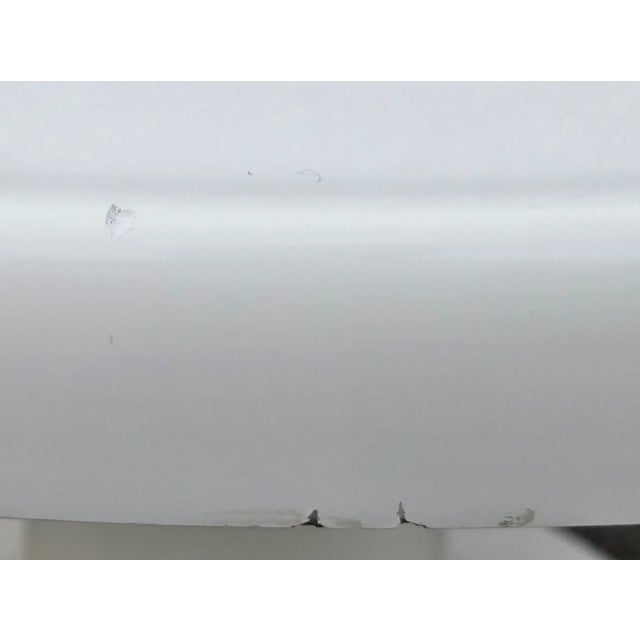 White Vintage Thonet Space Age Round Fiberglass Pedestal Table For Sale - Image 8 of 18