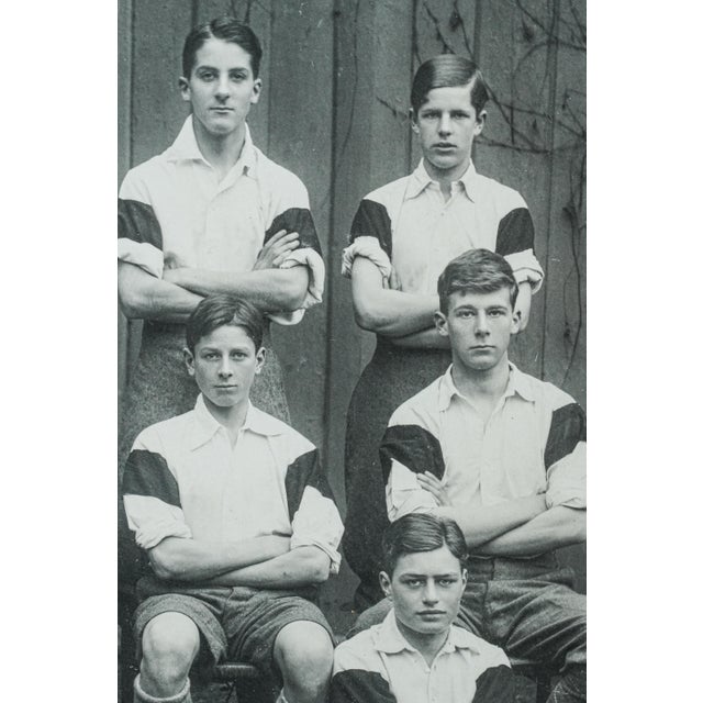 English Interesting Framed Antique English Football Team Photo Sports For Sale - Image 3 of 13