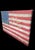 1980s Monumental Custom Made Hand Painted Draped Canvas Distressed American Flag Hope Wall Painting Art For Sale - Image 4 of 17