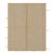 Rug & Kilim’s Accent Kilim, Square Rug With Textural Beige and Mustard Stripes For Sale