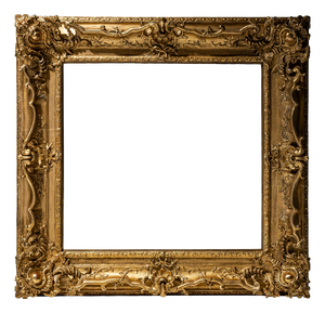 Louis XV Stucco Frame in Gilt, France, 1700s