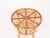 1960s Mid-Century Italian Organic Round Coffee Table in Rattan and Wicker, 1960s For Sale - Image 5 of 14
