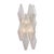 Iridescent Venetian Glass Sconces, Polyhedral, Murano, Italy For Sale - Image 4 of 9