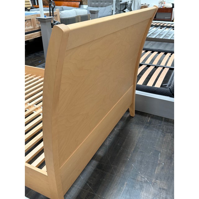 Full Size Baronet Furniture Solid Maple Panel Bed Frame For Sale - Image 12 of 12