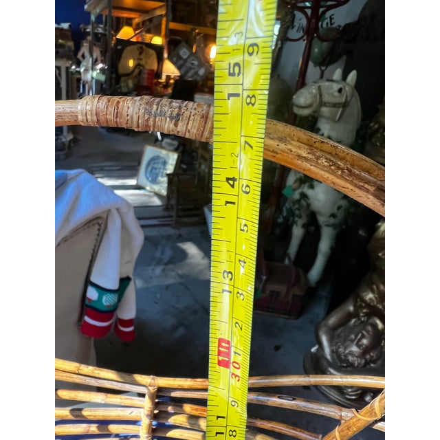 Boho Vintage Wooden Simple Decorative Basket For Sale In Atlanta - Image 6 of 10
