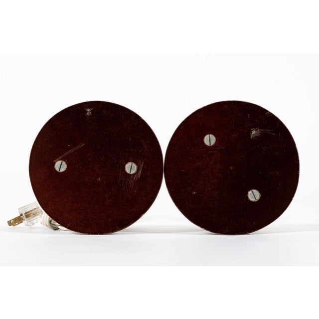 Antique Art Deco Bauhaus Table Lamps With Glass Photo Inserts - a Pair For Sale - Image 10 of 11