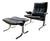 Leather DS 2030 Armchairs with Ottoman by Hans Eichenberger for de sede, 1990s, Set of 2 For Sale
