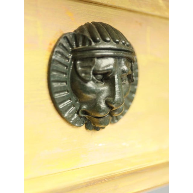 Wood Regency Revival Egyptian Giltwood and Bronze Pier Mirror, 1930 For Sale - Image 7 of 18