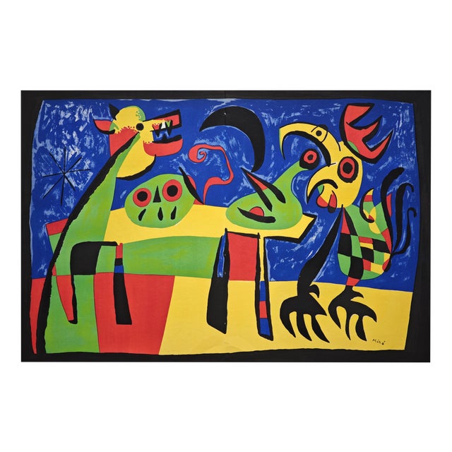 Joan Miro, Dog Barking at the Moon, 1952, Lithograph For Sale