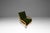 1950s Rare Restored Danish Mid-Century Modern High-Back Lounge Chair in Beech, Velour & Brass Attributed to Dan Johnson for Selig, Denmark, C. 1950s For Sale - Image 5 of 18
