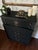 Black Bassett Highboy Dresser, Matte Black, Skull Hardware, Dark Romantic Bedroom Furniture For Sale - Image 8 of 9