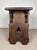 Rustic Hand-Carved Walnut Stool, 1910 For Sale - Image 9 of 13