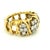 A beautifully crafted Italian diamond ring dating to the 1980s, fashioned in 18 karat yellow gold and set with twenty-two...