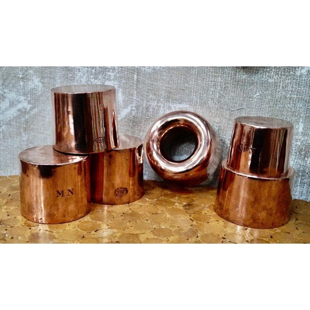 A lovely set of victorian copper jelly moulds, a variety of moulds, 2 have the original initials zs & mn, and there are...