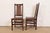 Brown Gustav Stickley Antique Mission Oak Arts & Crafts H-Back Dining Chairs With Leather Seats, Pair For Sale - Image 8 of 12