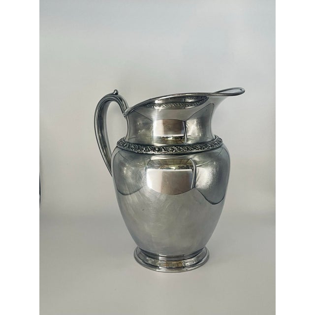 Metal Vintage Oneida Silverplate Table Pitcher For Sale - Image 7 of 9
