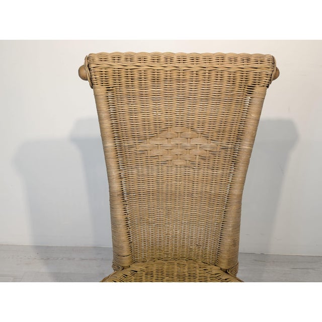 Beige Vintage Rattan Garden Chair, 1960s For Sale - Image 8 of 18