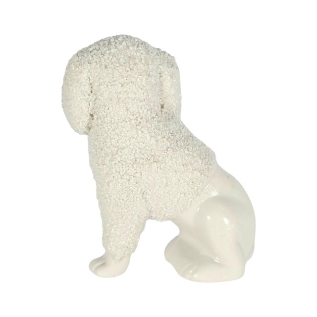 Victorian Staffordshire Miniature Poodle With Basket, England, c.1850–1880 For Sale In San Francisco - Image 6 of 10