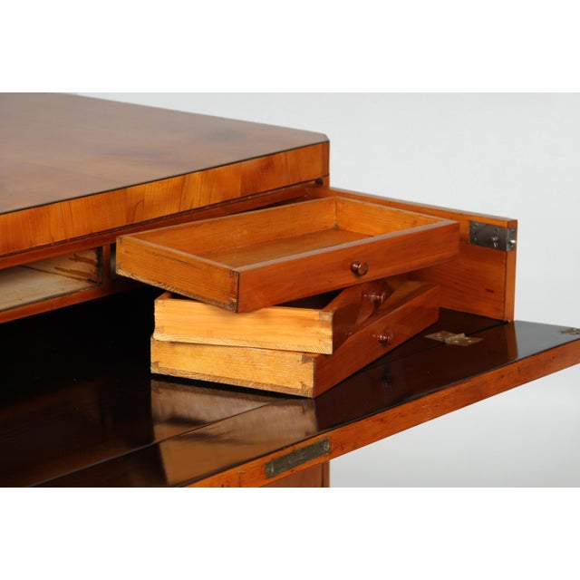 Wood Biedermeier Secretary with Drawers, 1820 For Sale - Image 7 of 17
