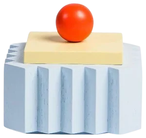 Medium Blue Plizé Box by Made by Choice
