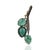 Vintage Inspired Floral Leaf Brooch Pendant With Emeralds & Diamonds For Sale - Image 9 of 13