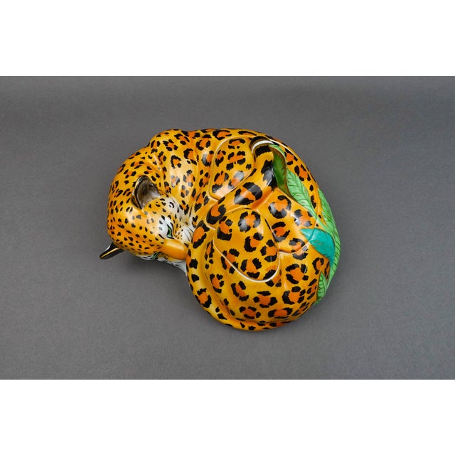 Late 20th Century Lynn Chase Jaguar Jungle Porcelain Covered Tureen, Signed For Sale - Image 10 of 11