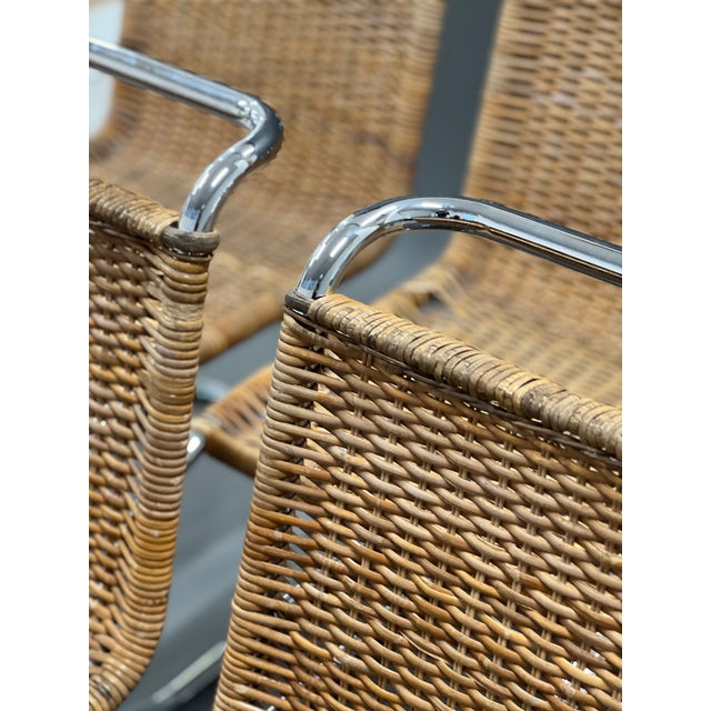 Vintage MR10 Chairs by Mies Van Der Rohe for Knoll, Set of 6 For Sale - Image 6 of 9