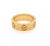 Contemporary Cartier Love 18k Yellow Gold Band Ring W/Cert - Size 4 For Sale - Image 3 of 4