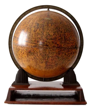 1940s Rand McNally Art Deco Globe