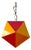 1963 Fredrick Ramond Geometric Space Age Acrylic Pendant Light For Sale