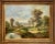 Exquisite dreamy Realist landscape on canvas in golden frame. Exceptional fine art for collectors. Condition: Some minor...