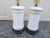 Pair of Porcelain Apothecary Jar Lamps For Sale In San Francisco - Image 6 of 11